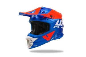 Casco UFO Plast Cross Intrepid Naranja/Azul
