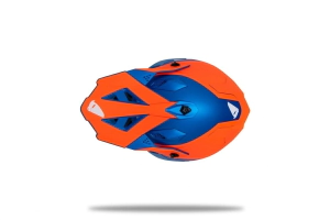 Casco UFO Plast Cross Intrepid Naranja/Azul