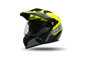 Casco UFO Plast Cross Aries Amarillo