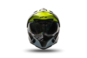 Casco UFO Plast Cross Aries Amarillo