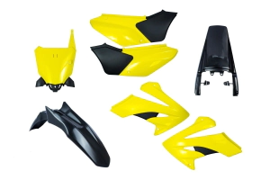 AMX Kit Pl�sticos Moto Honda Tornado amarillo-negro porta n�mero