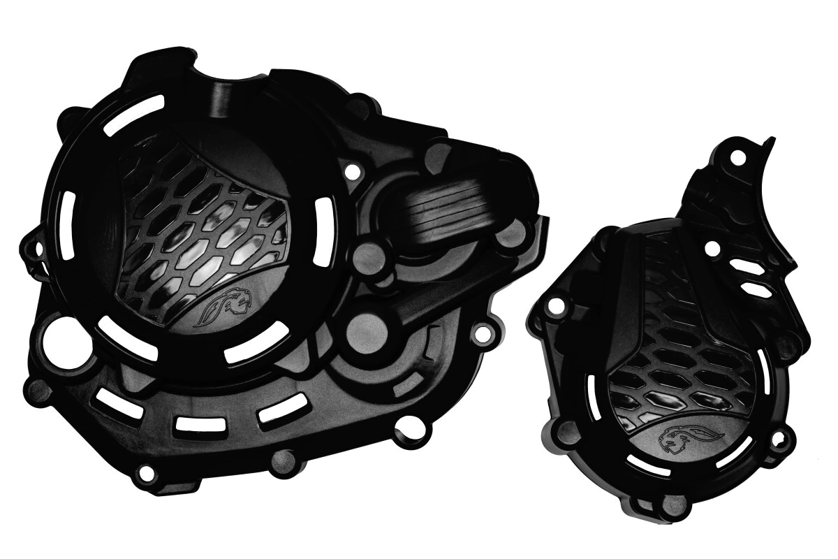 AMX Tapa Motor Embrague Moto 450 cross Gas KTM husq 16 22 20 23 negro