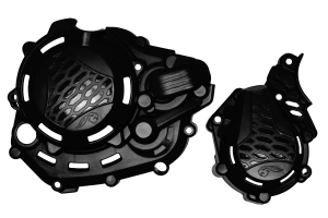 AMX Tapa Motor Embrague Moto 450 cross Gas KTM husq 16 22 20 23 negro