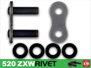 RK Eslab�n Uni�n Cadena Moto 520 ZXW para remachar