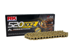 RK Cadena Moto Transmisi�n 520 x 120 KXZ off-road uso off-road con clip dorada