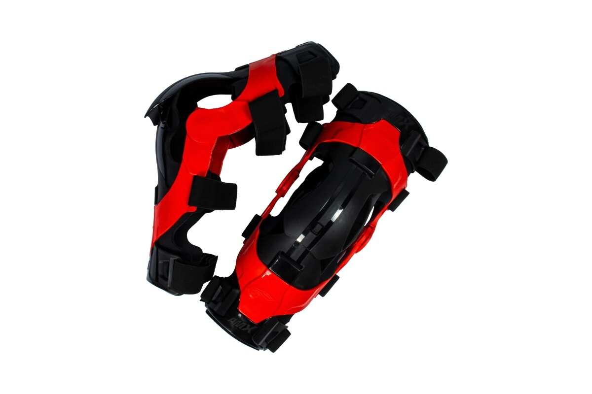 AMX Rodillera Protecci�n Motocross RX rojo negro