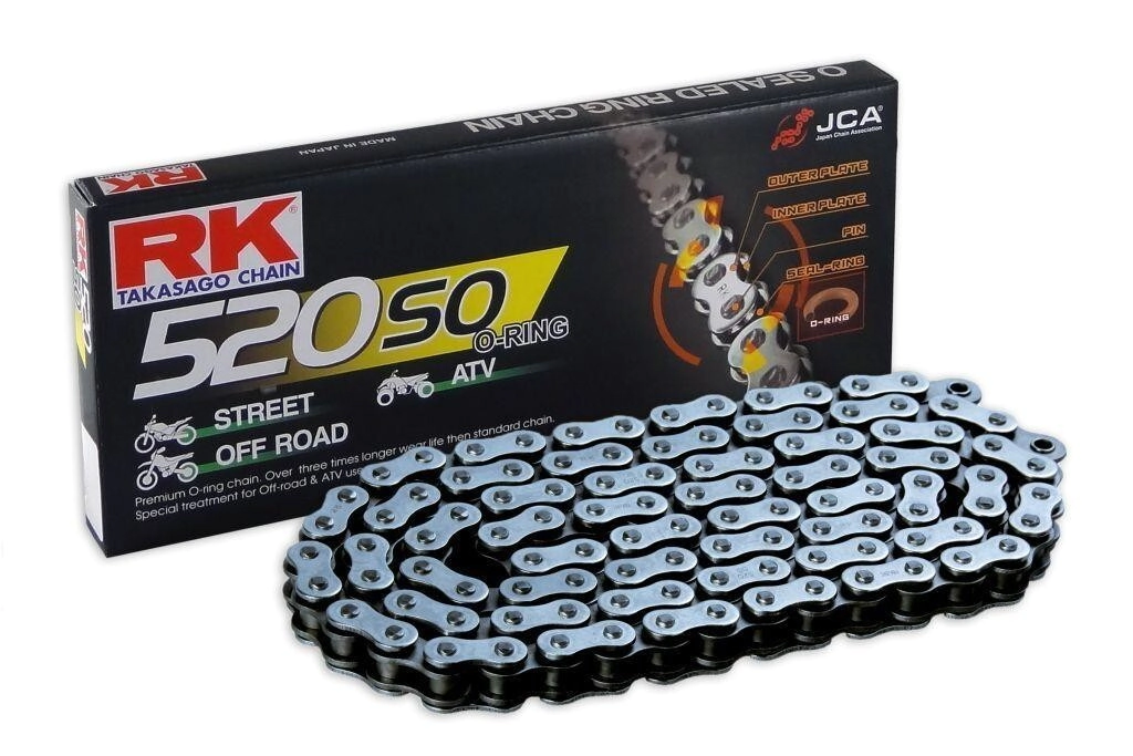RK Cadena Moto Transmisi�n 520 x 120 SO o-Ring con clip