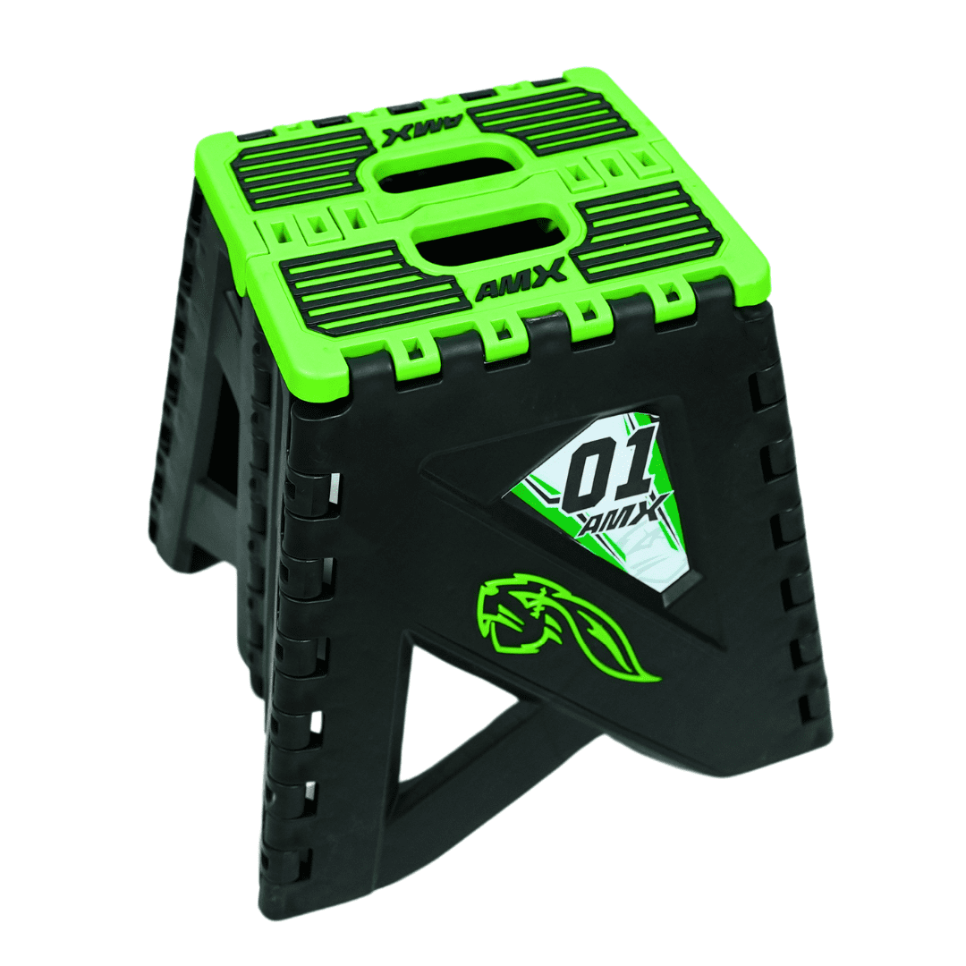 AMX Caballete Banco plegable Moto verde negro