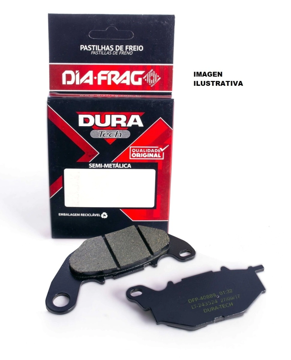 Diafrag Pastillas Freno Moto del. Pcx Xtz Tenere Lander Dura Tech FA465/693