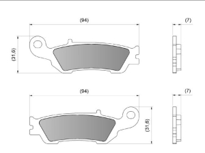 Diafrag Pastillas Freno Moto YZ YZF WR Xtrail Ceramic Fa450