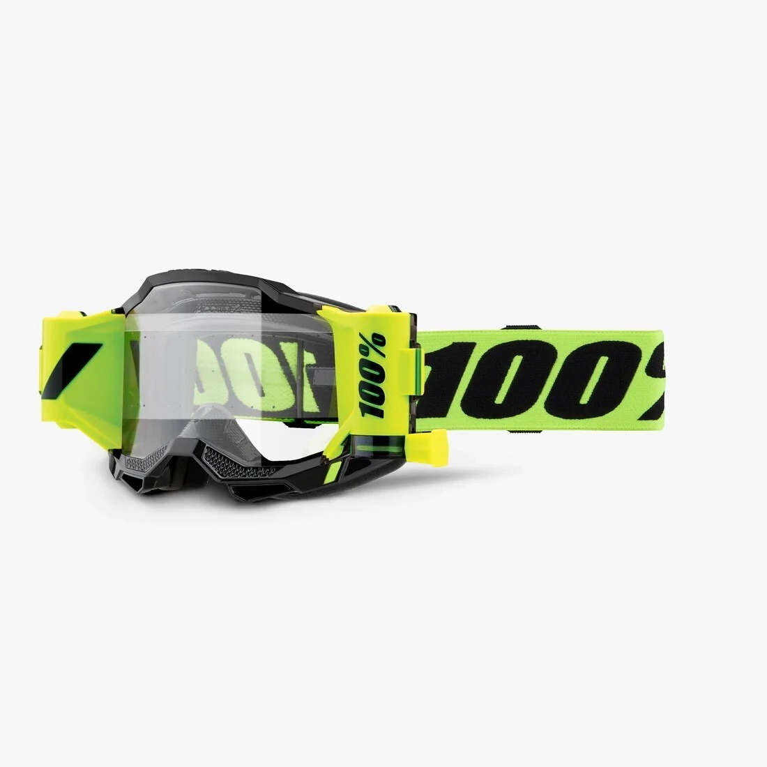 100% Antiparra Motocross Accuri 2 Forecast amarillo ne�n lente Clear transparente