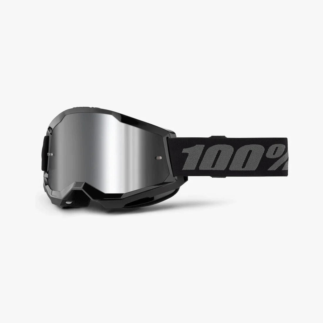 100% Antiparra Motocross Strata 2 negra lente Mirror plateada edici�n 13