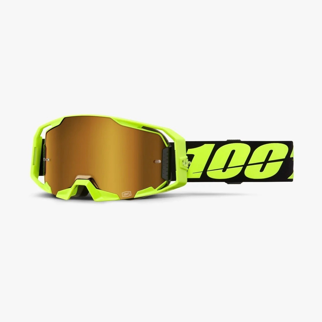 ANTIPARRA ARMATIC NEON YELLOW MIRROR TRUE GOLD LENS -100%-
