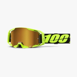 ANTIPARRA ARMATIC NEON YELLOW MIRROR TRUE GOLD LENS -100%-