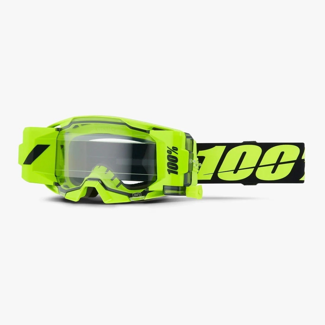 100% Antiparra Motocross MTB Forecast amarillo ne�n lente Clear transparente