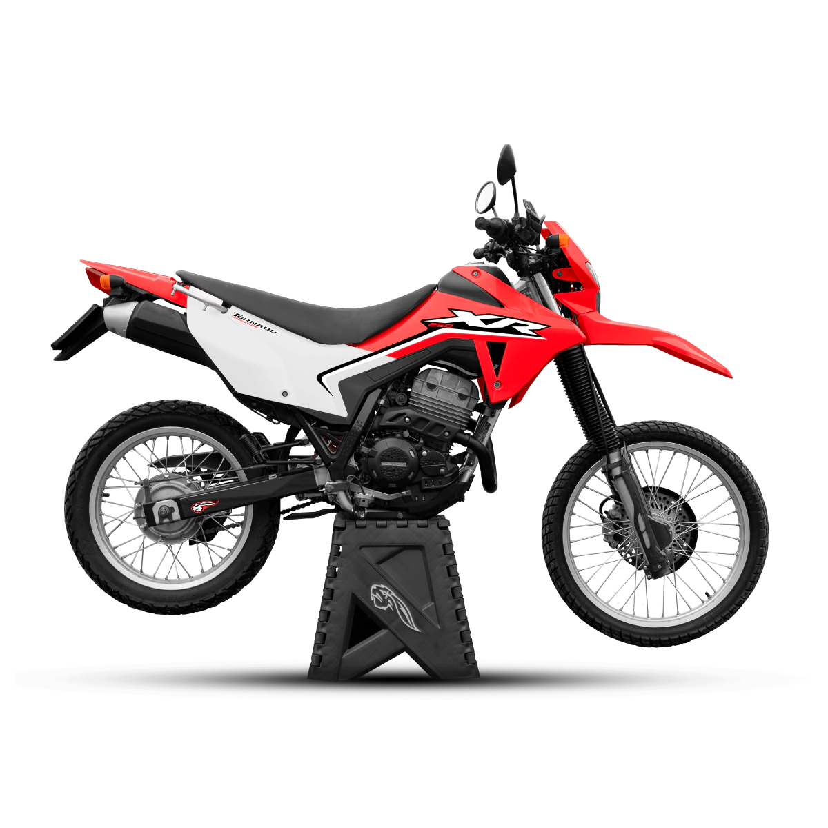 AMX Kit Pl�sticos Moto Adventure 250 y faro y calcoman�as p/Tornado rojo blanco