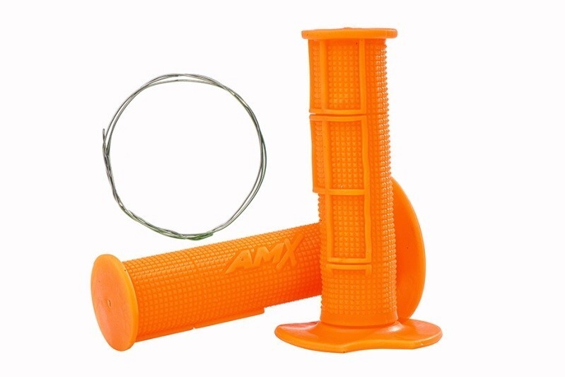 AMX Manoplas Cubre Pu�os Moto PRO ne�n naranja