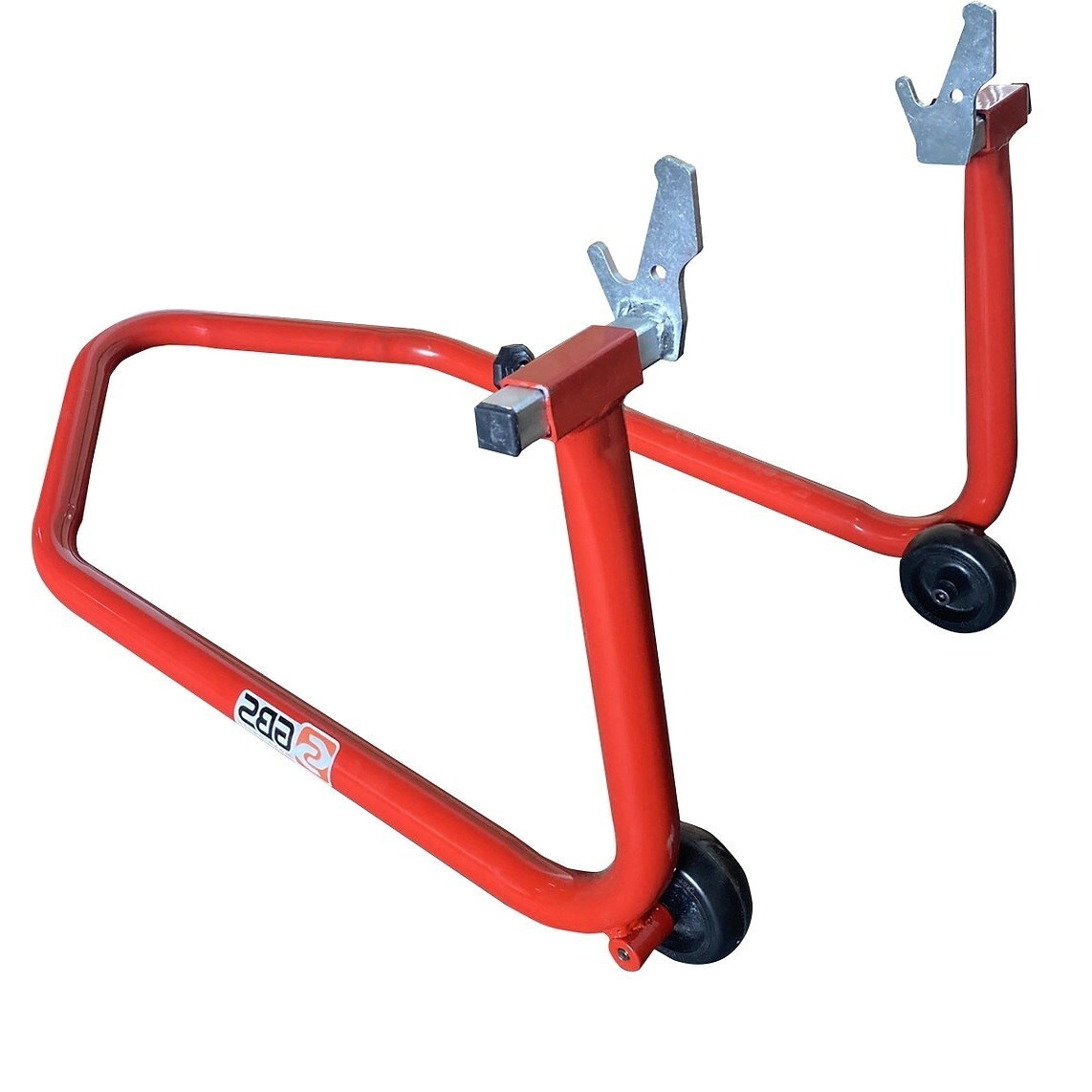 GBS Caballete Trasero Moto universal con Deslizador rojo