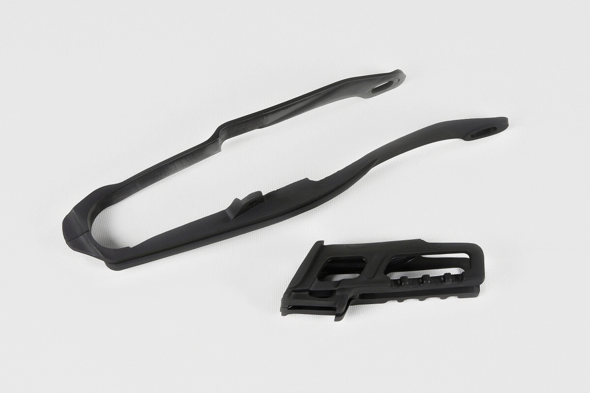 UFO Plast Gu�a de Cadena Moto + Deslizador Honda CR CRF 250 450 07-09 negro