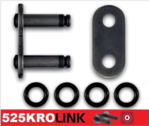 RK Cadena Moto Transmisi�n 525 x 128 KRO o-Ring con remache