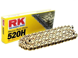 RK Cadena Moto Transmisi�n 520 x 120 H reforzada dorada