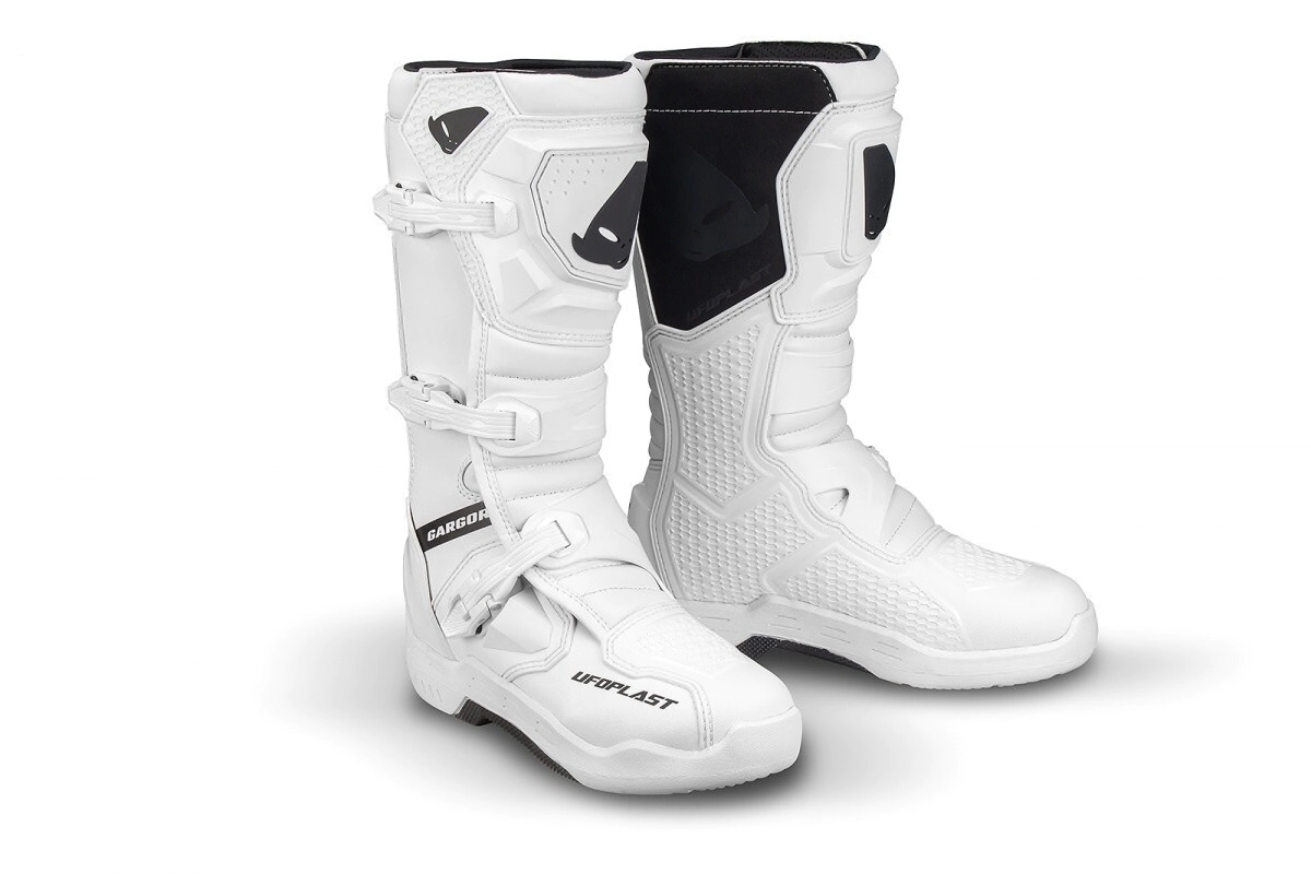 UFO Plast Botas Motocross Enduro Gargor blanco talle 43