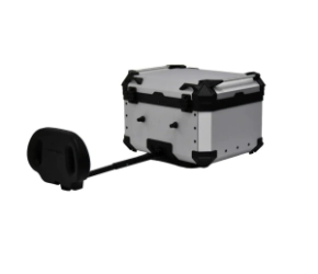 Coocase Ba�l Top Case Moto aluminio 55L respaldar extensible plateado