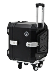 Coocase Ba�l Top Case Moto aluminio 48L valija con ruedas negro