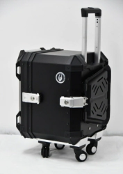 Coocase Ba�l Top Case Moto aluminio 48L valija con ruedas negro