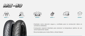 Mitas Cubierta Moto 110/70-17 54H MC-50 TL