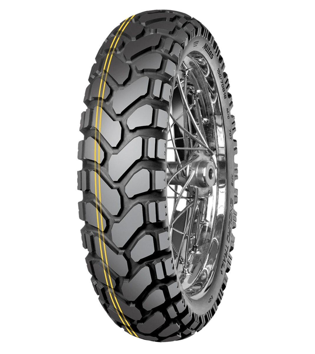 Mitas Cubierta Moto Trail Enduro Adventure 170/60B-17 72H + Dakar 60/40 TL/TT