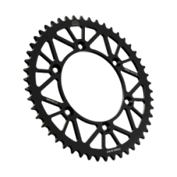 JT Sprockets Corona Moto aluminio 49 dientes Alu RM/DR 125/250 85/05 RMZ 250/450 01/24 negro