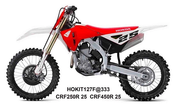 UFO Plast Kit Pl�sticos Moto Honda CRF 250R/450R 2025 blanco rojo negro