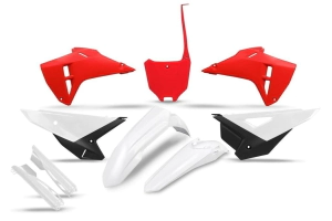 UFO Plast Kit Pl�sticos Moto Honda CRF 250R/450R 2025 blanco rojo negro