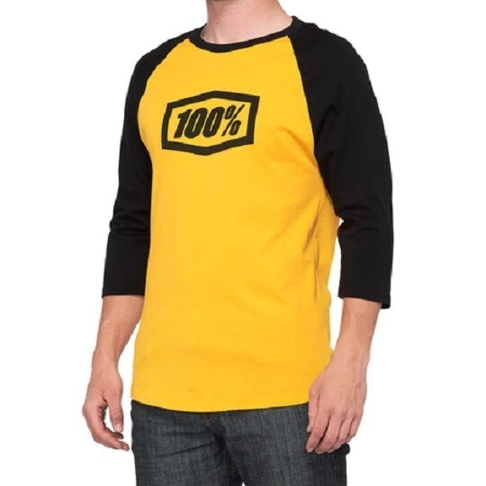 100% Remera Casual Essential 3 4 oro talle S