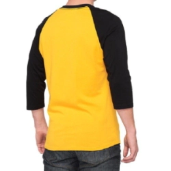 Remera 100% Casual Essential 3/4 Sleeve Goldenrod