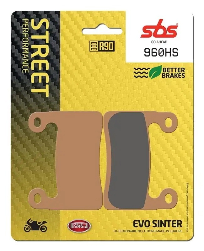 SBS Pastillas Freno Moto SBS 960 FA724 Street sinterizadas del. BMW 1000/1250