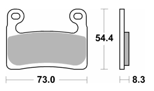 SBS Pastillas Freno Moto SBS 960 FA724 Street sinterizadas del. BMW 1000/1250