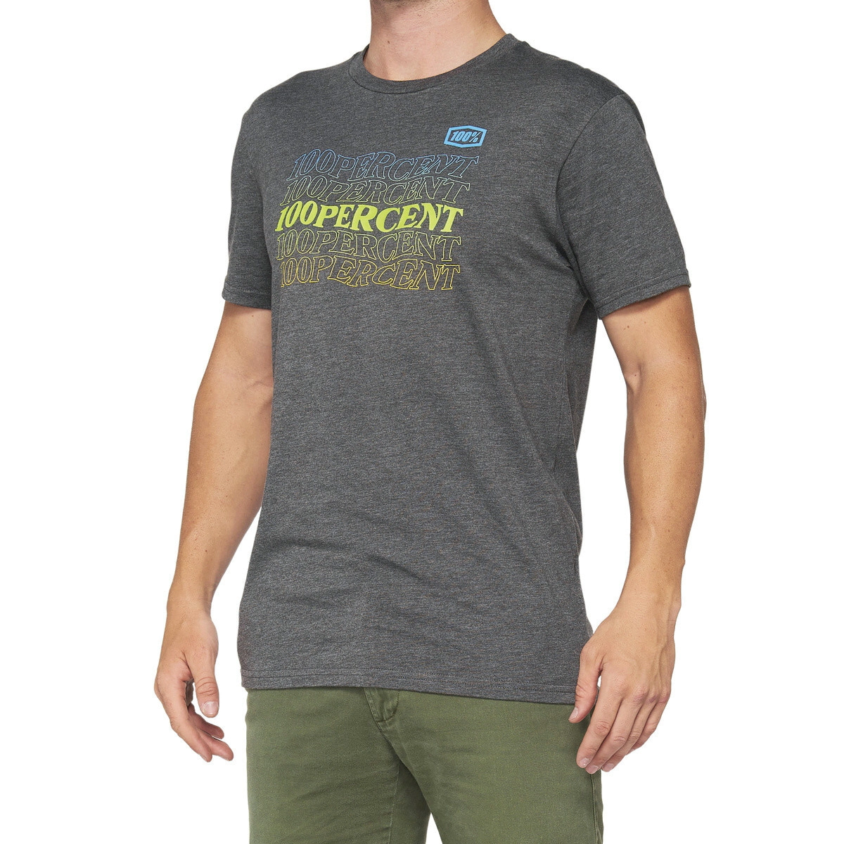 100% Remera Casual Silva carb�n jaspeado talle M