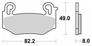 SBS Pastillas Freno Moto SBS 1004 FA779 Street sinterizadas del. BMW 1300