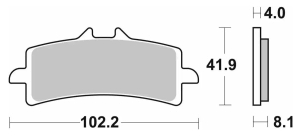 SBS Pastillas Freno Moto SBS 901 FA447 Street sinterizadas del. KTM Aprilia Ducati BMW Triumph