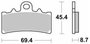 SBS Pastillas Freno Moto SBS 877 FA606 Street sinterizadas del. KTM Husqvarna BAJAJ 250/390/401