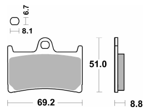 SBS Pastillas Freno Moto SBS 634 FA252/380HH Street sinterizadas del. Yamaha FZ/MT/R