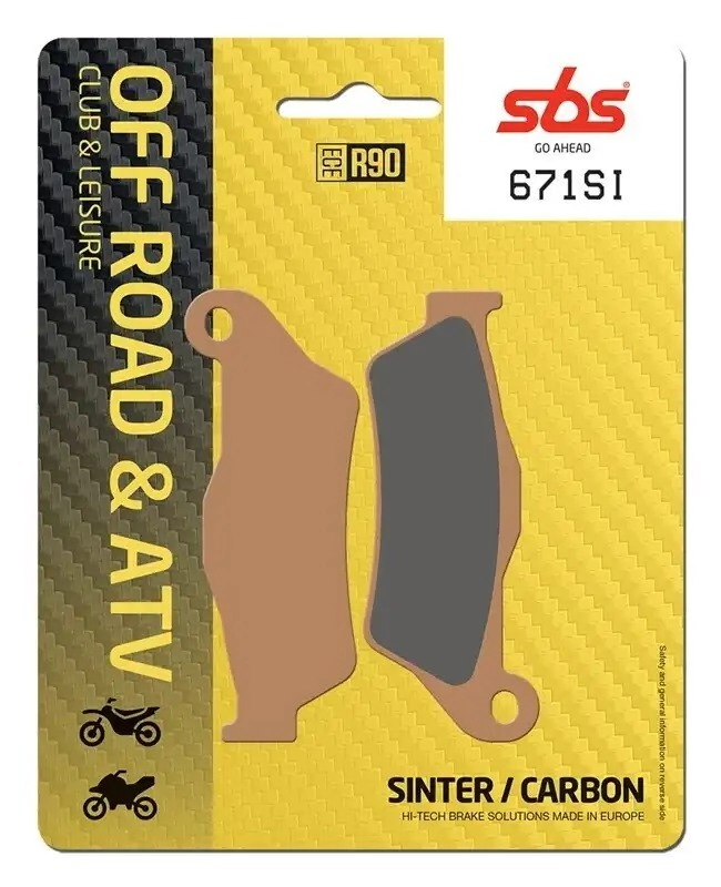 SBS Pastillas Freno Moto SBS 671 FA181/245/643 sinterizadas D/T MT/NK Multistrada KTM ADV
