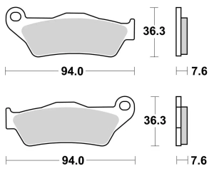 SBS Pastillas Freno Moto SBS 671 FA181/245/643 sinterizadas D/T MT/NK Multistrada KTM ADV