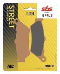 SBS Pastillas Freno Moto SBS 674 FA209 Street sinterizadas tras. BMW GS Triumph Ducati 1200
