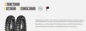 Mitas Cubierta Moto Trail Enduro Adventure 120/90-18 65M Terra Force EX XT (XT-754) Super Light