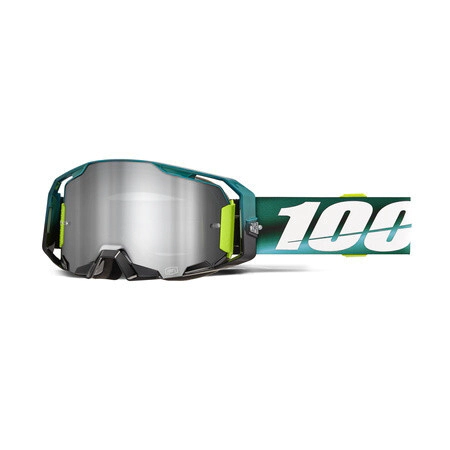 100% Antiparra Motocross Armatic Polarity lente Mirror plateada