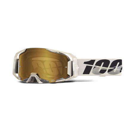 100% Antiparra Motocross Armatic Pitch lente Mirror True Gold