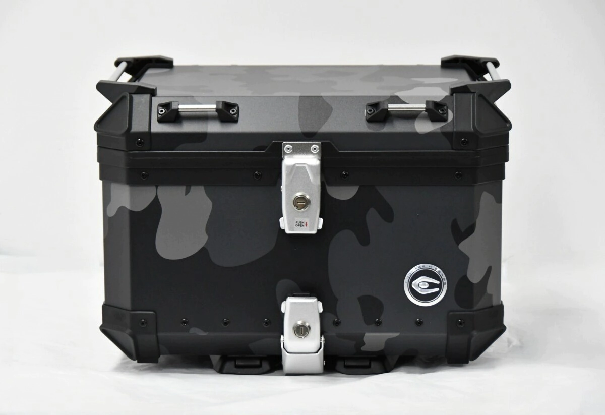 Coocase Ba�l Top Case Moto aluminio 55L camuflado oscuro